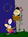 Cartoon: merkollande (small) by talbiez tagged merkel,hollande,love,merollande