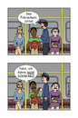 Cartoon: in der U-Bahn... (small) by martinchen tagged bahn,fahrkarte,rassismus,schwarz,racism