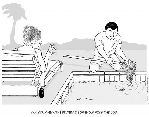 Cleaning the pool Cleaning the pool