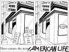 Cartoon: New American Life (small) by Penguin_guy tagged newspaper,tageszeitung,american,life,news,zeitungssterben