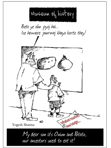 Cartoon: Inflation rate (medium) by yogesh-sharma tagged inflation,yogesh,sharma,india,social