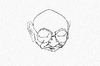 Cartoon: Caricature - Mahatma gandhi (small) by yogesh-sharma tagged caricature