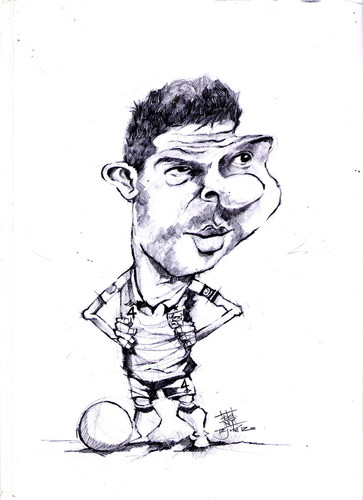 Cartoon: steven gerrard (medium) by cakBOY tagged steven,gerrard,england,liverpool,soccer,futball
