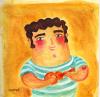 Cartoon: ukelele guy (small) by siobhan gately tagged music musician ukelele