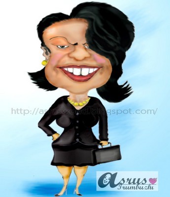 Cartoon: condoleeza rice (medium) by asrus tagged condoleeza,rice