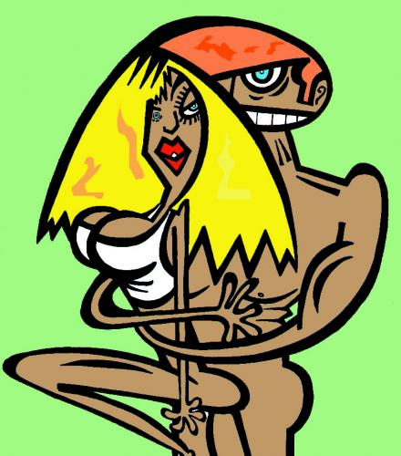 Cartoon: PAREJA ILUSTRACION (medium) by Mario Almaraz tagged pareja