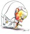 Cartoon: CANSADO (small) by Mario Almaraz tagged papa,