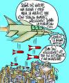 Cartoon: CRUDA REALIDAD (small) by Mario Almaraz tagged avion,guerra