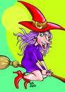 Cartoon: Ilustracion Bruja (small) by Mario Almaraz tagged bruja,volando