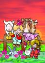 Cartoon: Ilustracion Infantil (small) by Mario Almaraz tagged chicos,animales