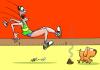 Cartoon: SALTO A LO INESPERADO (small) by Mario Almaraz tagged atleta