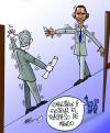 Cartoon: TRASPASO DE MANDO (small) by Mario Almaraz tagged bush,obama
