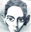 Cartoon: Un kafka (small) by Mario Almaraz tagged rostro,kafka,