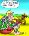 Cartoon: VEGETARIANO (small) by Mario Almaraz tagged playa,pareja