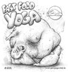 Cartoon: Fast Food Yoga (small) by Jäckel tagged fast,food,yoga,tanga,sport,mollig,molke,schlank,bewegung,dehnung,dickdarm