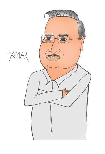 Raman Singh By Amar cartoonist | Politics Cartoon | TOONPOOL