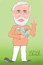 Cartoon: Narendra Modi (small) by Amar cartoonist tagged gujarat
