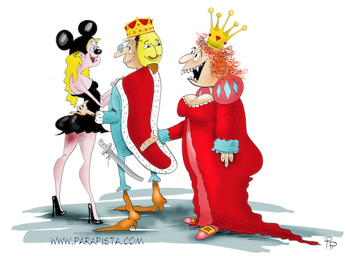 Cartoon: carnival (medium) by paraistvan tagged carnival,king,mask,tricky