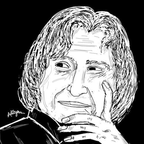 Cartoon: Art_APJ Abdul Kalam (medium) by artakp tagged artakp