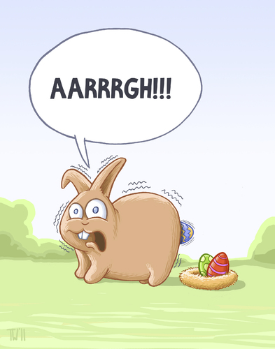 Cartoon: Bald ist wieder Ostern! (medium) by Tobias Wieland tagged ostern,hase,osterhase,suchen,ostereier,eier,ei,ostern,osterhase,hase,eier,ostereier,suchen