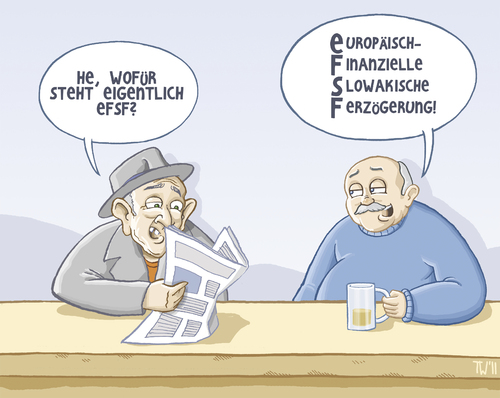 Cartoon: Gute Frage aktualisiert (medium) by Tobias Wieland tagged eu,abstimmung,schutzschirm,regierung,banken,euro,europa,bratislava,rettungschirm,veto,greiechenland,vertrauensfrage,verzögert,verspätet,ja,slowakei,efsf,merkel,efsf,slowakei,vertrauensfrage,griechenland,veto,rettungschirm,bratislava,euro,europa,banken,schutzschirm,abstimmung