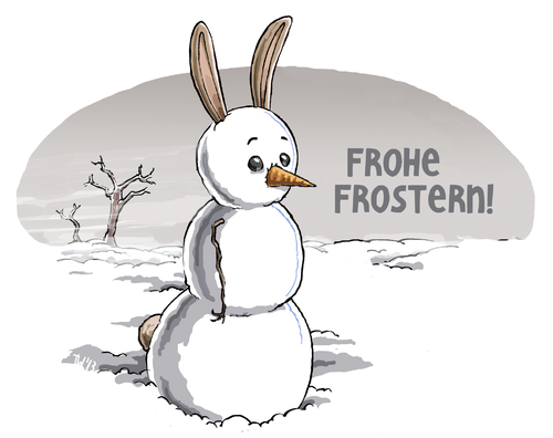 Cartoon: Ostern 2013 (medium) by Tobias Wieland tagged schnee,eis,kalt,snowman,schneeman,winter,osterei,eier,feiertag,osterhase,fest,karfreitag,ostern,ostern,karfreitag,fest,osterhase,feiertag,eier,osterei,winter,schneeman,snowman,kalt,eis,schnee