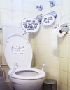 Cartoon: 3D-Cartoon 4 (small) by Tobias Wieland tagged klo,toilette,wc,papier,klopapier,00,arbeit