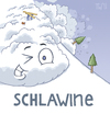 Cartoon: schlawine (small) by Tobias Wieland tagged wortspiel,lawine,schlawiner,natur,katastrophe,schnee,eis,winter,ski,skifahren