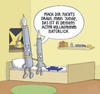 Cartoon: ... (small) by Tobias Wieland tagged füller pubertät vater sohn zimmer bett