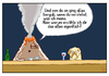 Cartoon: ... (small) by Tobias Wieland tagged vulkan volcano kneipe mops