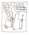 Cartoon: Abgelehnter Cartoon - Wallfahrt (small) by Tobias Wieland tagged tobias,wieland,neid,wallfahrt,bibel