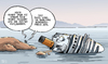 Cartoon: BER-gungsarbeiten (small) by Tobias Wieland tagged costa,concordia,italien,schettino,kreuzfahrt,schiff,berlin,flughafen,ber,wowereit,platzeck,skandal,bau,verzögerung,untergang,havarie,urlaub,mammut,projekt