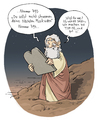 Cartoon: Best of Bibel (small) by Tobias Wieland tagged gott,moses,cartoon,tobias,wieland,kirche,mose,religion,zehn,gebote,gema,youtube,internet,best,of,top,10,ten,berg,bibel,altes,testament,verboten,streaming,download,abmahnung