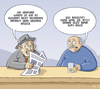 Cartoon: Der Besuch der alten Dame (small) by Tobias Wieland tagged griechenland,athen,unruhen,besuch,merkel,samaras,proteste,euro,esm,milliarden,eu,europa,kanzlerin,regierung,troika