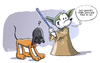 Cartoon: Disney Wars (small) by Tobias Wieland tagged disney,star,wars,george,lucas,karikatur,milliarden,dollar,geschäft,kauf,kino,film,yoda,darth,vader