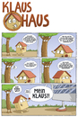 Cartoon: Klaus Haus (small) by Tobias Wieland tagged haus,baum,date,freundin,beziehung,liebe,rendezvous,blumen,treffen,park,paar