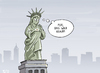 Cartoon: Münzwurf-Wahl 2012 - Obama (small) by Tobias Wieland tagged usa,wahl,romney,obama,karikatur,statue,of,liberty,freiheitsstatue,präsident,kopf,an,münzwurf,knapp,rennen,amerika