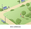 Cartoon: Wimmelbild (small) by Tobias Wieland tagged wimmelbild,ninja,ninjas,wald,park,gassi,verstecken