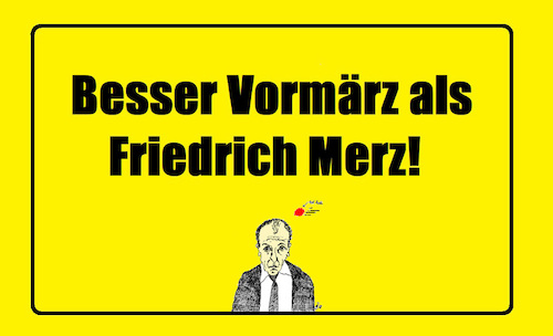 Cartoon: Besser Vormärz (medium) by Marbez tagged merz,akk,spahn