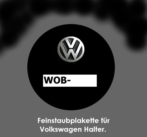 Cartoon: Feinstaubplakette (medium) by Marbez tagged feinstaub,vw,abgasskandal