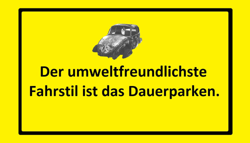 Cartoon: Umweltfreundlichster Fahrstil (medium) by Marbez tagged umweltfreundlich,fahrstil,dauerparken