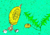 Cartoon: Schnecke mit Löwenzahn (small) by Marbez tagged schnecke,löwenzahn