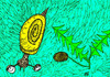 Cartoon: Schnecke mit Löwenzahn zweite (small) by Marbez tagged schnecke,löwenzahn,zweite