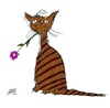 Cartoon: Schöne Katze (small) by Marbez tagged katze,schön,blume