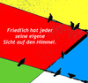 Cartoon: Sicht auf den Himmel (small) by Marbez tagged himmel,sicht,religion