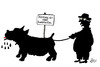 Cartoon: Warnung vor dem Hundehalter (small) by Marbez tagged sabberei,hundehalter,warnung