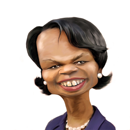 Cartoon: Condi (medium) by Dom Richards tagged condoleeza,rice,american,us