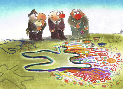Cartoon: The criminal Miro... (medium) by kamil yavuz tagged miro,police,criminal
