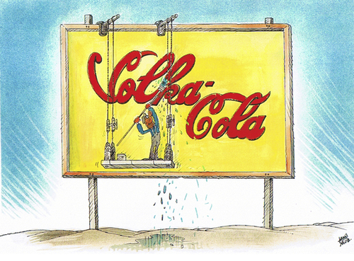 Cartoon: Vodka and Coke (medium) by kamil yavuz tagged coke,vodka,turkey,alcohol