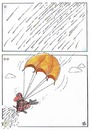 Cartoon: rain and soldier (small) by kamil yavuz tagged fly,rain,soldier